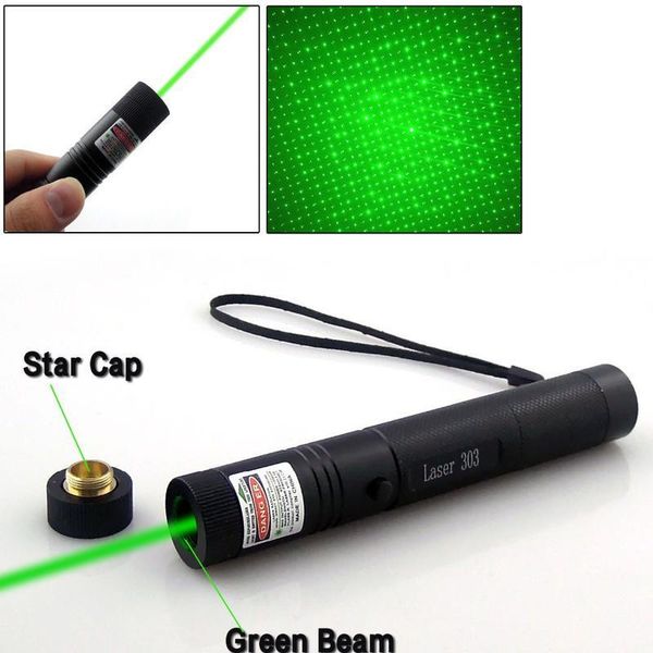 

303 5mw 532nm tactical high power green laser pointer adjustable focus burning match laser pen +18650 battery qylczt