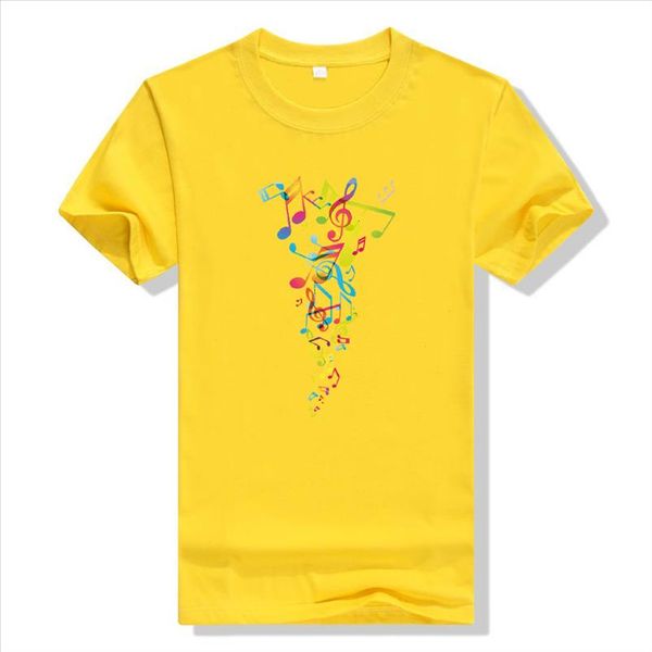 

2021 new harajuku womens t shirt creative musical note fashion graphic tee plus size summer short sleeved casual female, White