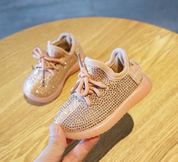 

kid spring/autumn baby girl toddler infant rhinestone sneakers coconut boy shoes, Black;red