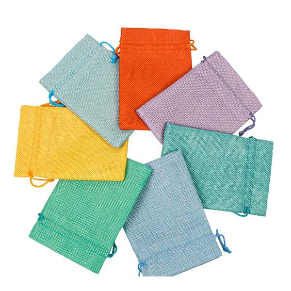 

burlap jewelry sachet christmas party decoration pocket 10pcs/lot soap gift pouches coffee beans storage bags can pr bbyuia