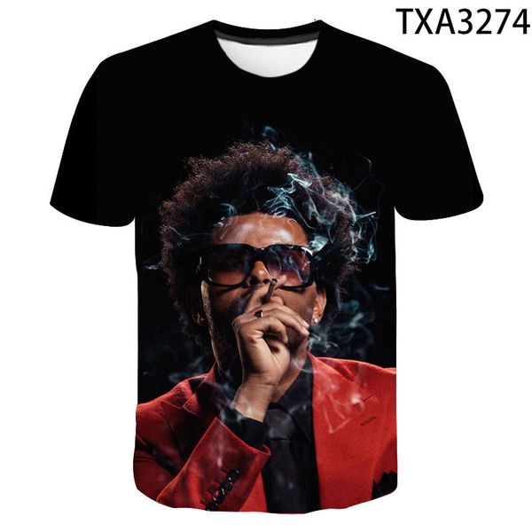 

boy girl the weeknd summer cool 3d print shirts oversized humor plus size men clothing