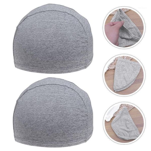 

cycling caps & masks 2pcs 2021 men spring under helmet cap running liner skull beanie hat quick dry sport caps1, Black