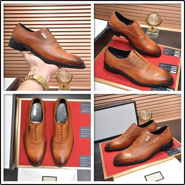 

luxury men's dress shoes genuine leather wedding formal shoe lace up luxury men oxford shoes blue red handmade mens business shoes, Black