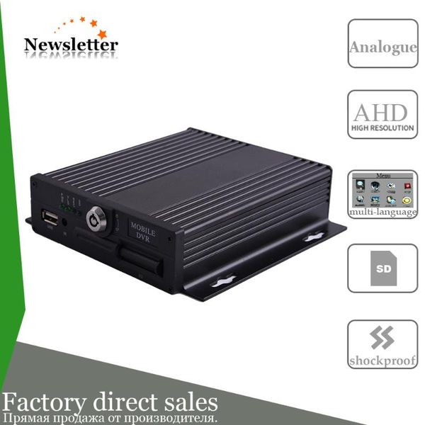 

4 channel vehicle blackbox video recorder mobile dvr basic type, Black;white