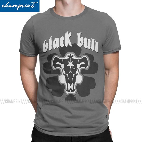 

men's black bull funny tees short sleeve black clover asta japanese anime o neck clothes party sport hooded sweatshirt hoodie men t shi