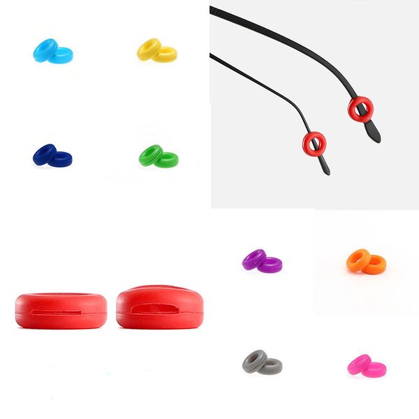 

eyeglass sleeve retainer temple tips 5 pair silicone anti-slip holder elastic ear hook mirror leg glasses accessories