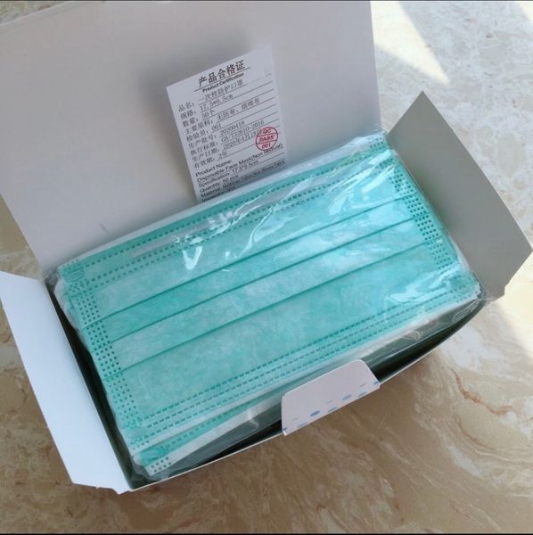 

shipping dhl 8 disposable mask 3-layer colors face mask protection and personal health mask with earloop mouth face sanitary masks