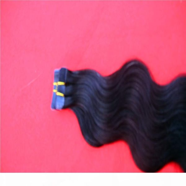 

black color tape human hair extensions skin weft real remy brown s2g stand 40pcs pack tape in straight hair