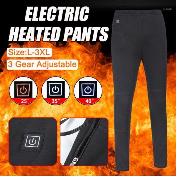 

outdoor pants women men winter heating trousers waterproof usb charging heated electric for camping hiking1, Black;green
