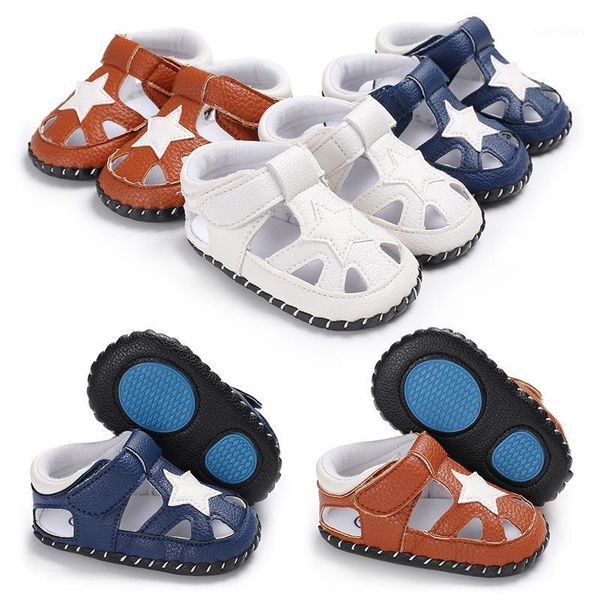 

newborn boy summer shoes toddler infant baby pu sandals soft bottom first walker c451 tx021, Black;red