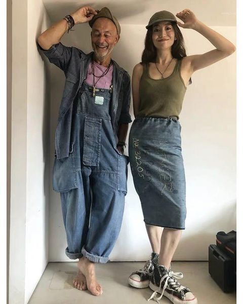 

denim jumpsuit men fashion streetwear male cargo rompers one piece casual male work jeans pants suit overalls for men clothings1, Blue