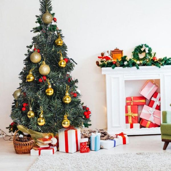 

christmas trees with led lights 55cm mini artificial xmas stand tree new year christmas decorations for home