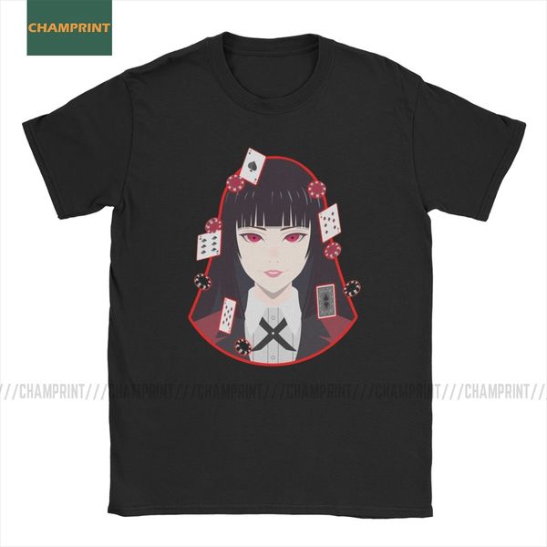 

creative kakegurui jabami yumeko simple vector ver manga kirari poker gambler short sleeve sport hooded sweatshirt hoodie men t shirt