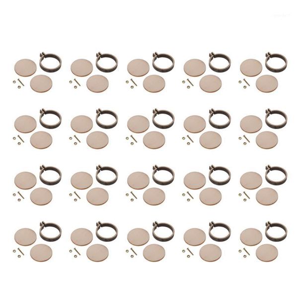 

sewing notions & tools 20x mini wooden embroidered hoop frames needlework supplies1, Black