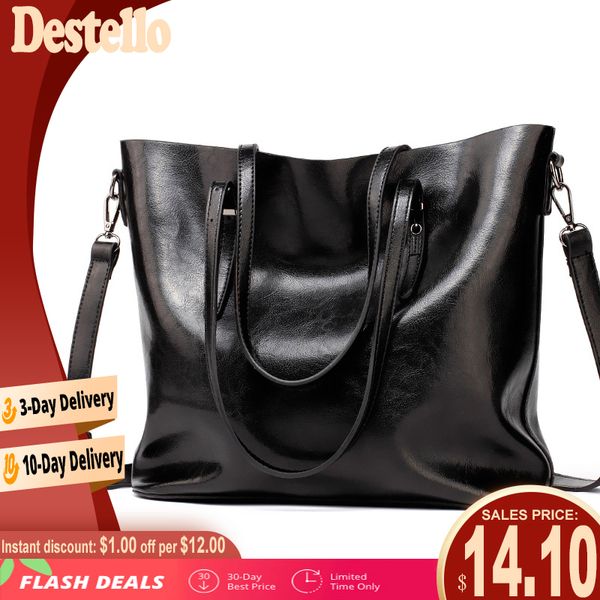 

concise soft pu women shoulder bags retro large handbags female casual totes ladies office messenger bag for women c1223