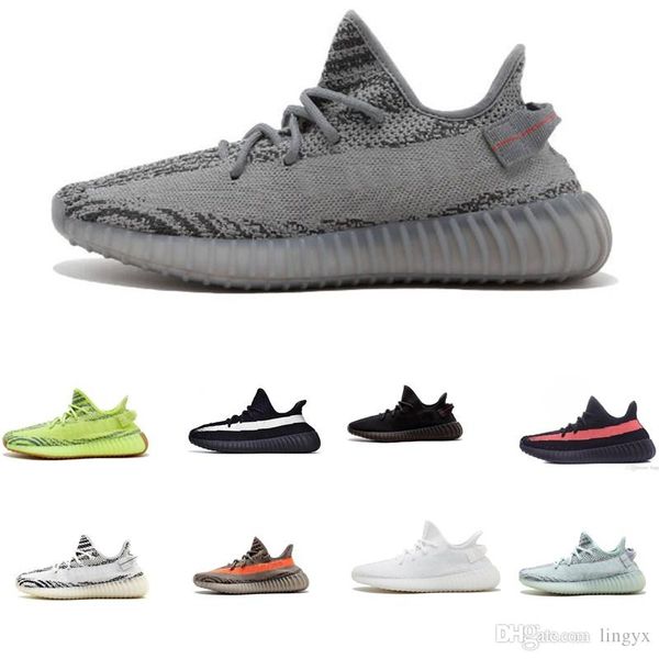 

2019 designers v2 zebra cream white shoes v2 black white shoes black red stripes sport shoes size 36-46