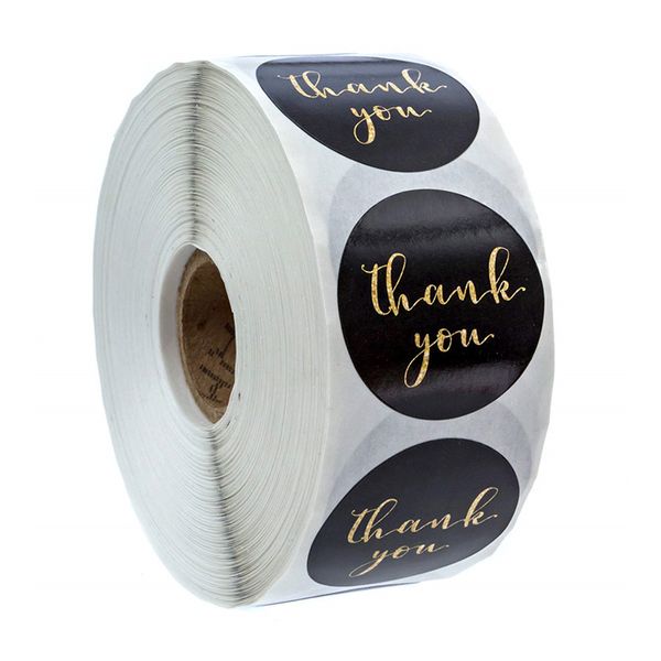 

you font thank 100-500pcs kraft festival golden decorative tags envelope christmas stickers scrapbooking