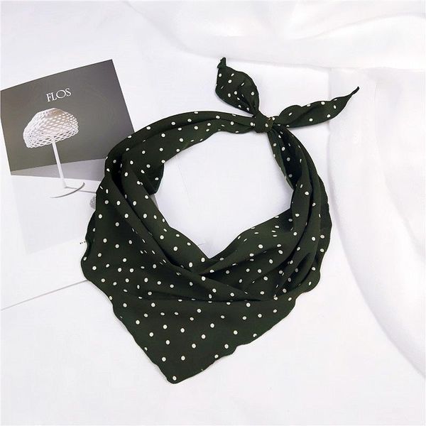 

3385cm малого волос стяжного декоративные многофункционального head wrap multicolor нашивка печать kerchief шея элегантного треугольник шарф, Blue;gray
