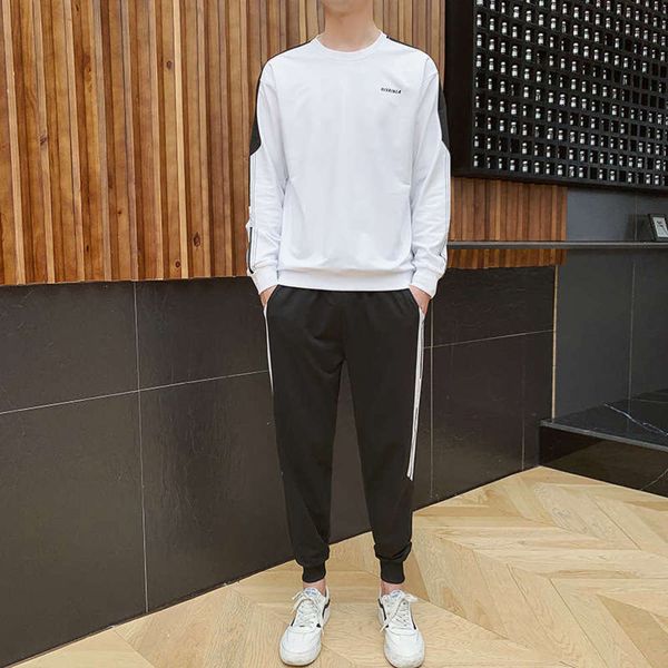 

sports men's korean fashion suit autumn long sleeve sweater, Gray