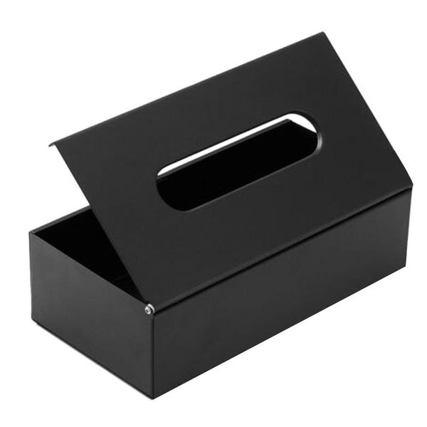 

stainless steel facial tissue box deskbathroom toilet paper storage cover shelf