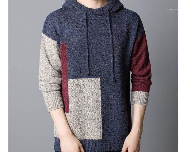 

running jerseys 2021 knitted sweaters plus size foreign trade men autumn and winter loose round neck sweater men's hoodie jacket sweate, Black;blue