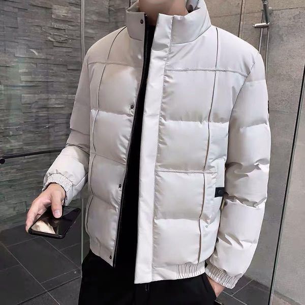 

2020 new luxury designer men's padded jacket new cotton-padded jacket men's winter down casual korean, Black