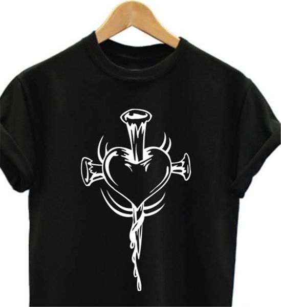

bleeding heart cross mens stake goth rock dark fantasy chemistry hoodie designers t shirts sweatshirt