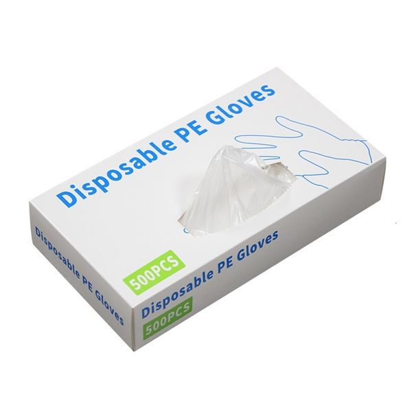 

factorypp0xboxed pe grade household plastic disposable clear food prep polyethylene work gloves for cooking cleaning