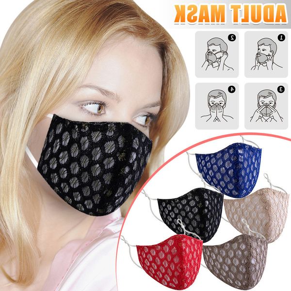 

mask red sequin new fashion design black face mouth masks reusable maske shiny streetwear facemask masque lavable adulte