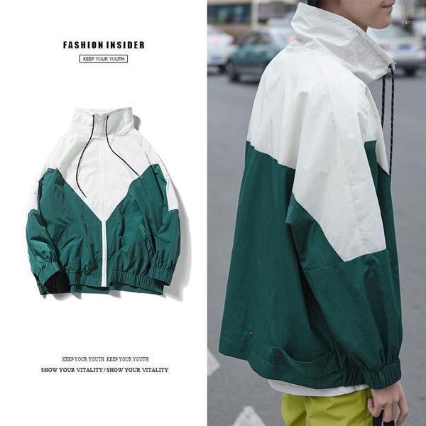 

2020 autumn boy bomber jackets students casual zipper pilot jacket new thin stand collar male coat, Black;brown