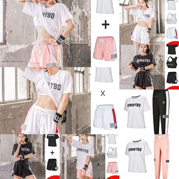 

dr58j suit sports women's summer 2019 running quick-drying gym fitness new loose large size online clothes yoga clothescelebrity yoga c