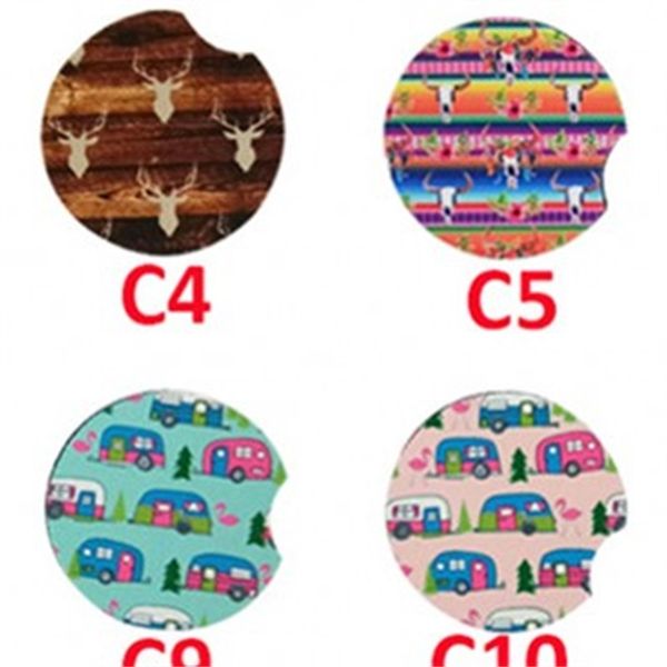 

diy coasters car coaster cartoon placemats living room kitchen cactus cow pattern elk unicorn animal fashion 1 5ny f2