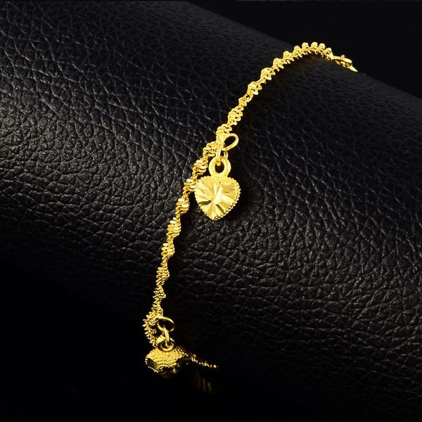 

gold bell bracelet gold five little heart color bracelets & bangles for women jewelry gift mujer gift friendship bracelets 2020, Black