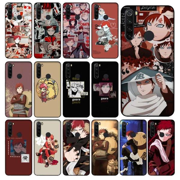 

naruto gaara - black mobile phone cover, the helmet is redmi 55 + 66a 4x 78 note 55a 78pro4fre