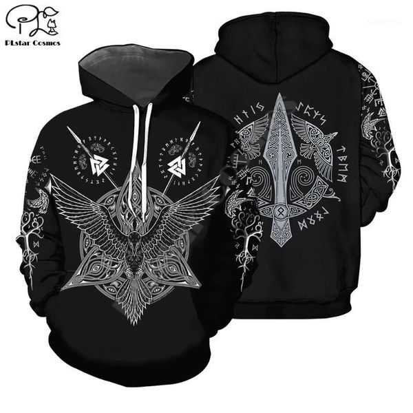 

men's hoodies & sweatshirts 2021est tattoo warrior retro classic fashion streetwear 3dprint zipper/hoodies/sweatshirts/jacket a-31, Black