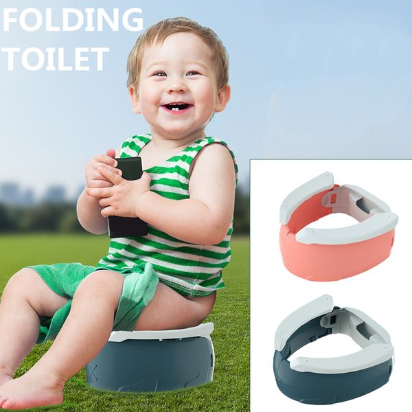 

baby potty toilet training seat kid portable potty for kids folding outdoor travel pot seat for toilet boy girl urinal tool lj201110