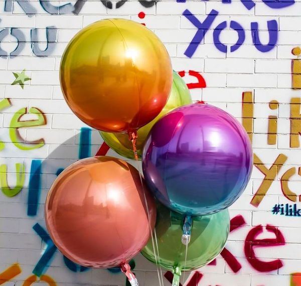 

20pcs 22inch new gradient color 4d disco balloon helium birthday party wedding decorations balloons p pro jllgob mx_home