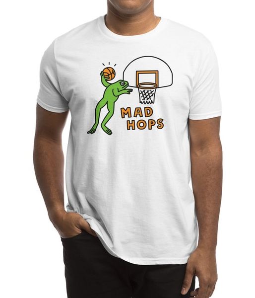 

new men casual printed t shirt mad hops short sleeve t-shirts tee sport hooded sweatshirt hoodie