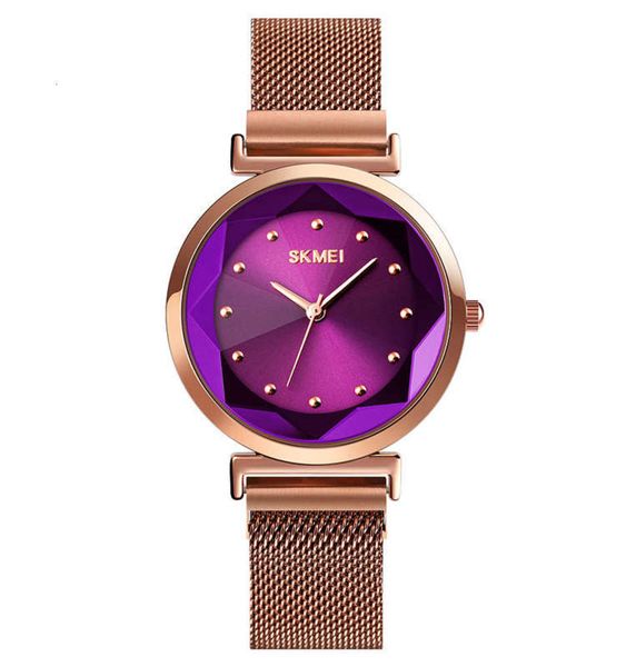 

band ladies' voice, tiktok, watch, steel fashion spiral crown pointer alloy watch, Slivery;brown