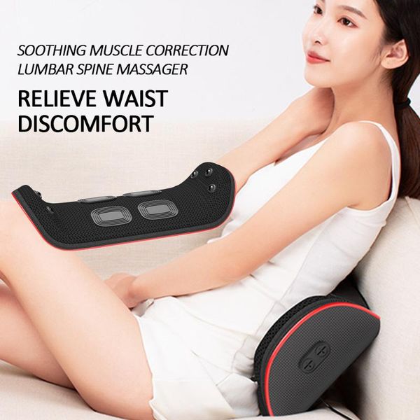 

electric waist massager back relieve pain body traction vibration magnet compress acupuncture gift health item
