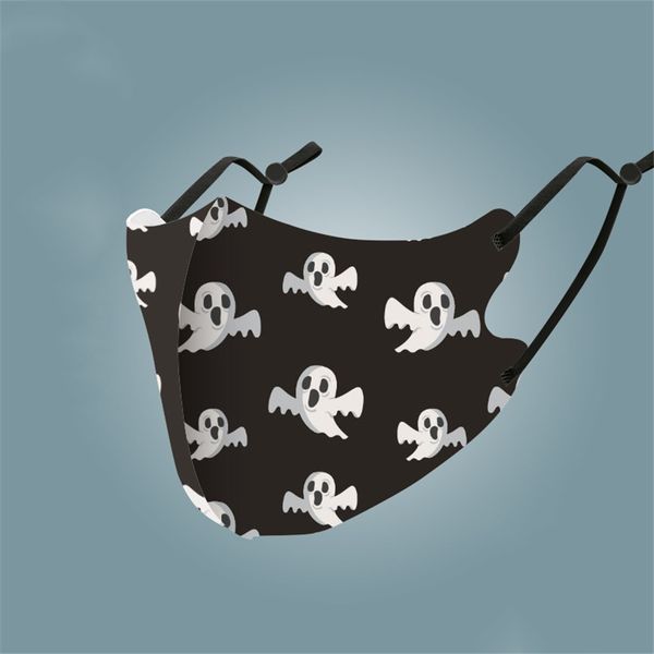 

seamless skulls magic headscarf riding mask tube neck full face head sport headband pick skull print masks yp688#110, Black