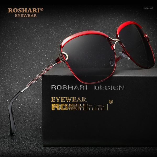 

sunglasses roshari a41 women polarized retro luxury ladies brand designer fashion sun glasses eyewear1, White;black