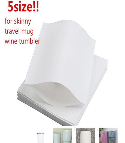 

100pcs sublimation shrink wrap shrink sleeves shrink film for skinny tumbler travel mug wine glass make sublimation printing effect is