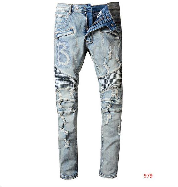 

20fw men jean pants pure color casual denim pants fashion stylish straight denim male trouser mens clothing size 28-42, Blue