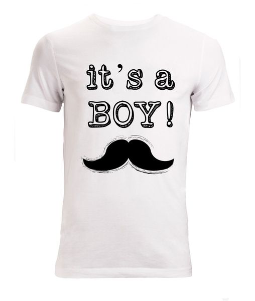 

new summer fashion it's a boy funny moustache styled slogan men's wo 's available white hooded sweatshirt hoodie men t shirt