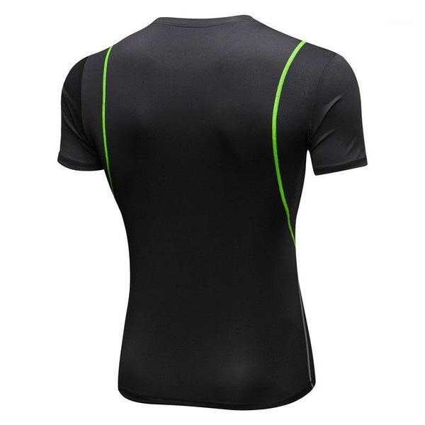 

outdoor t-shirts men's sports fitness short t-shirt compression clothes jogging gym workout quick dry training tight tshirt1, Gray;blue