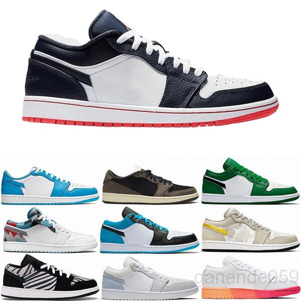 

sail black cat bred 1s guava ice twist white cement what the mens basketballs shoes 1s travis scotts obsidian fearless man women cr4f