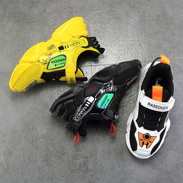 

men's duckling spring 2021 and women's leather mh sports fashion casual children's running sho, Black;red