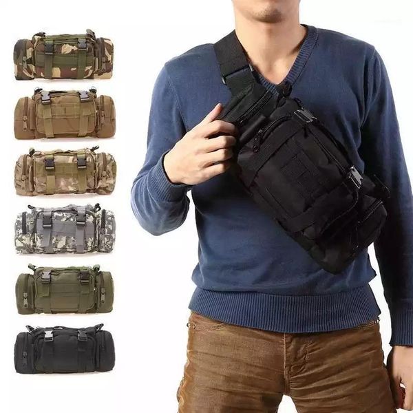 

outdoor bags men women waterproof oxford climbing bag tactical waist pack molle camping hiking pouch 10 colors1