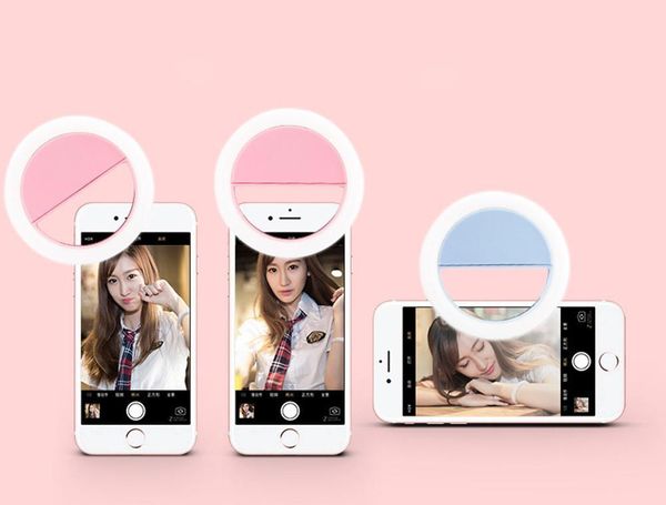 

usb charge led selfie ring light mobile phone lens led selfie lamp ring for iphone for samsung xiaomi bbyaec yhshop2010